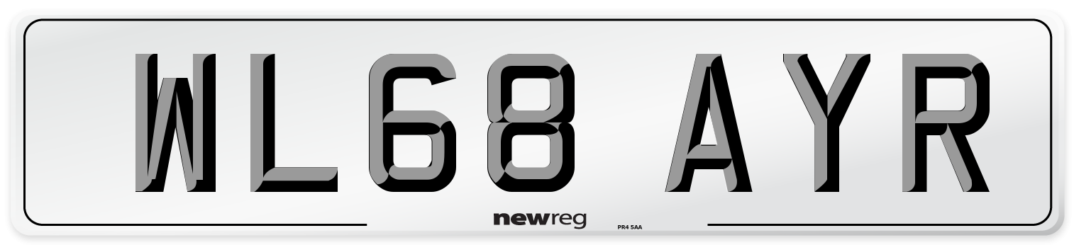 WL68 AYR Number Plate from New Reg